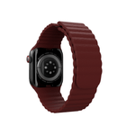 Curea NEXT ONE Leather Loop pentru Apple Watch 42/44/45mm, Claret fotografia produsului View 2 S
