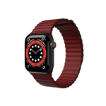 Curea NEXT ONE Leather Loop pentru Apple Watch 42/44/45mm, Claret fotografia produsului