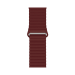 Curea NEXT ONE Leather Loop pentru Apple Watch 42/44/45mm, Claret fotografia produsului View 3 S