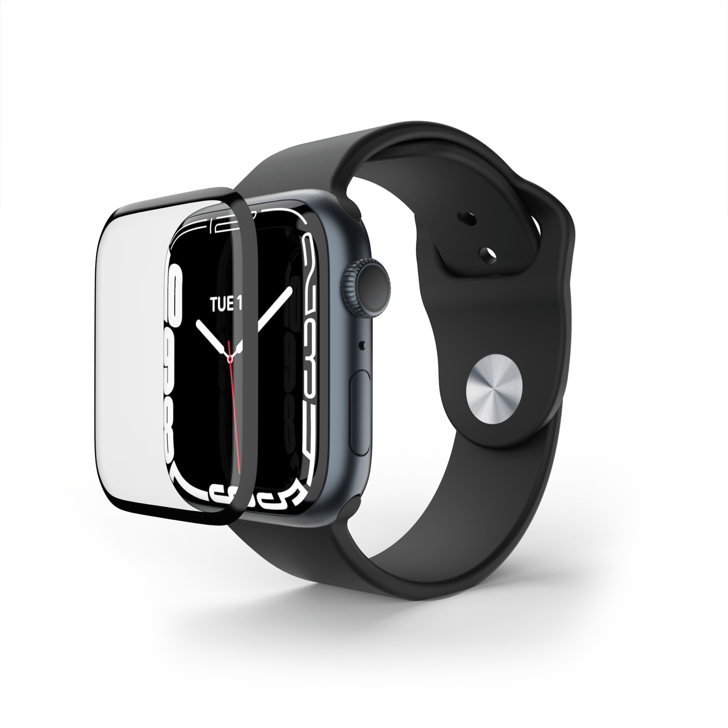 Folie de protectie 3D NEXT ONE pentru Apple Watch 45mm (seria 7), Transparent fotografia produsului View 2 L