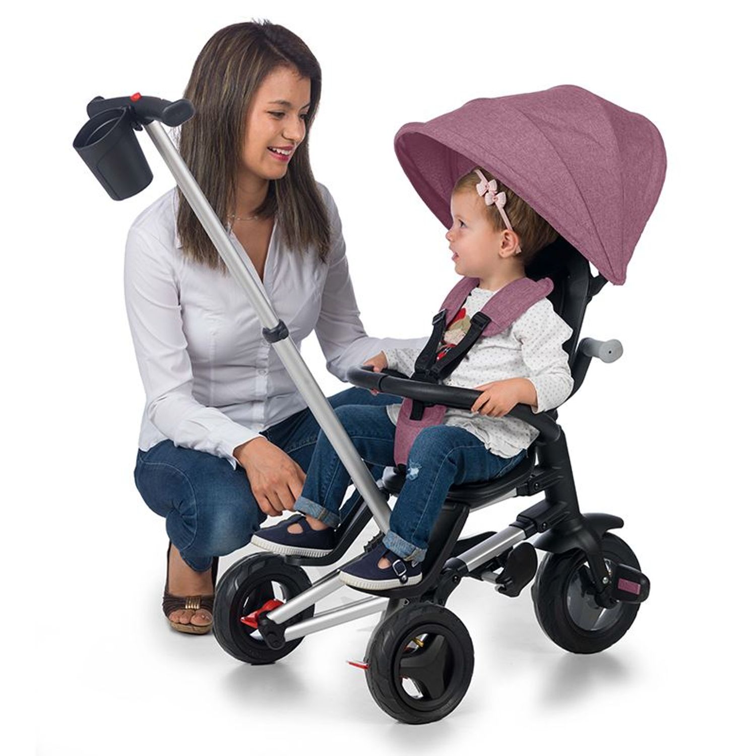 Tricicleta ultrapliabila Qplay Nova violet fotografia produsului View 6 L