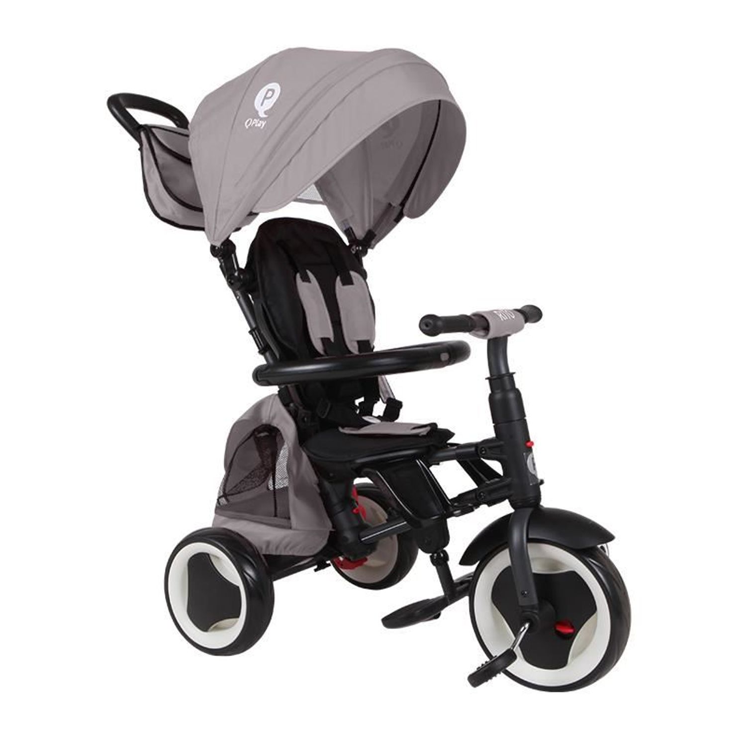 Tricicleta pliabila Qplay Rito+ Gri fotografia produsului View 25 L