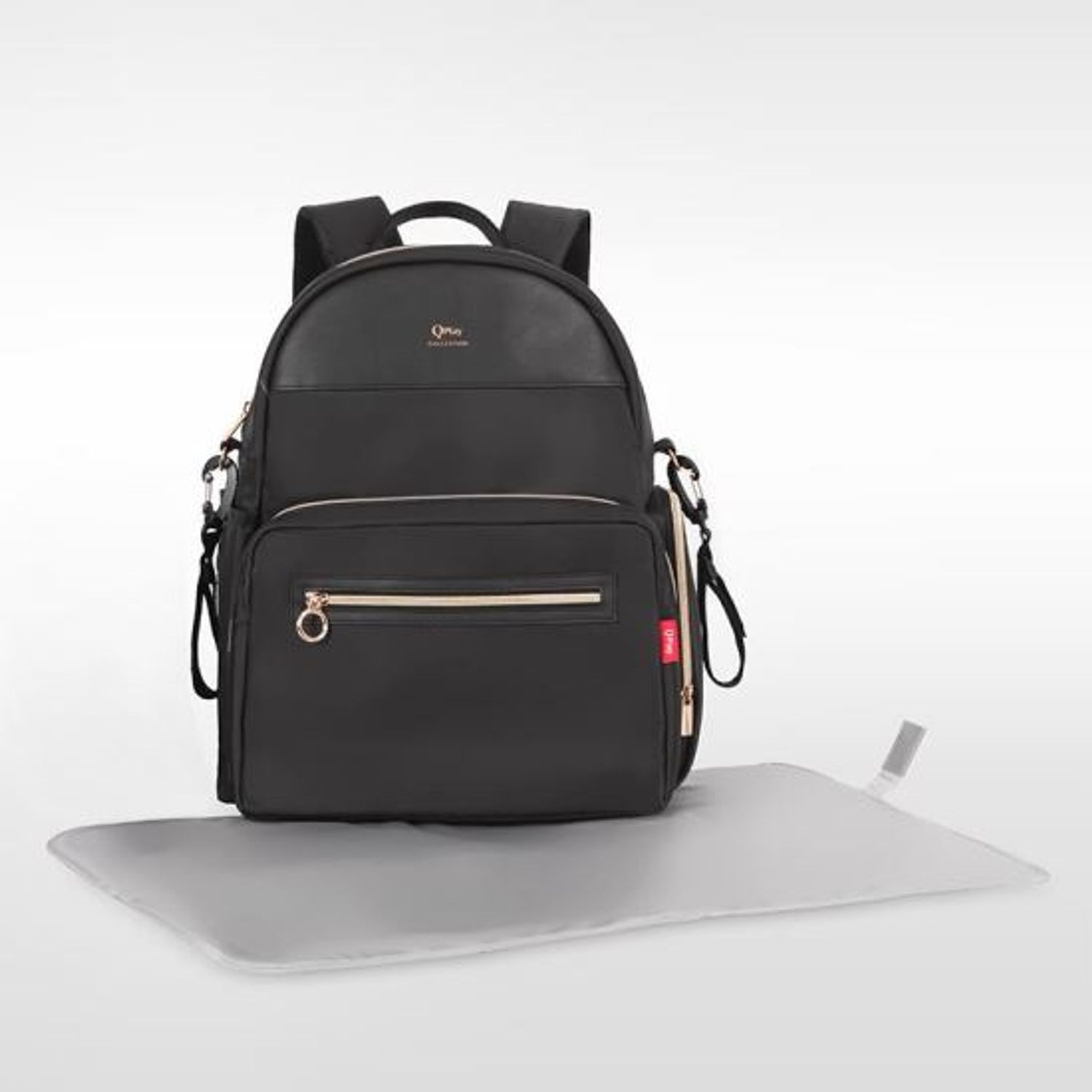 Rucsac mamici Qplay Britt Negru fotografia produsului