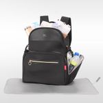 Rucsac mamici Qplay Britt Negru fotografia produsului View 3 S