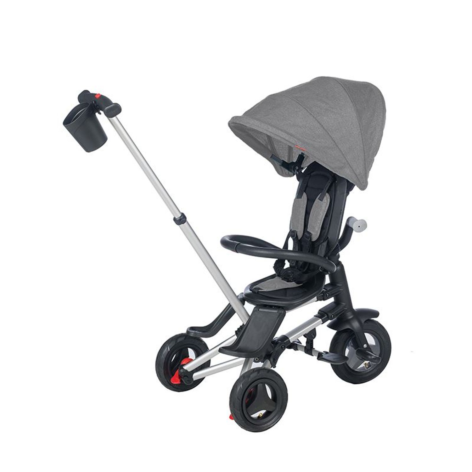 Tricicleta ultrapliabila Qplay Nova gri fotografia produsului View 4 L