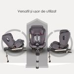 Scaun auto 0-36 kg rotativ Coccolle Astana Urban Grey fotografia produsului View 17 S