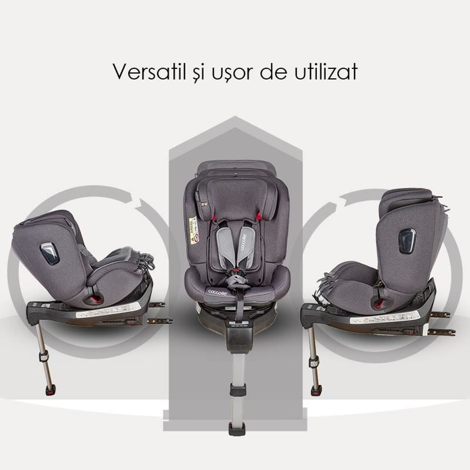 Scaun auto 0-36 kg rotativ Coccolle Astana Urban Grey fotografia produsului View 17 L