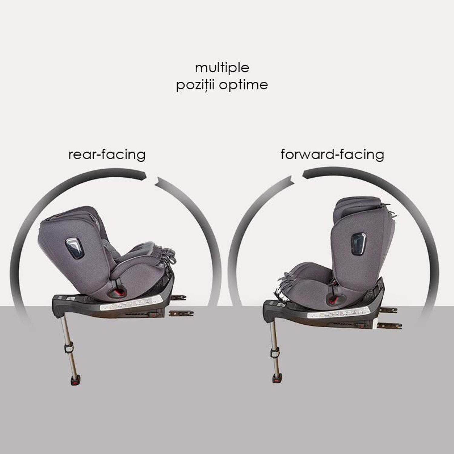 Scaun auto 0-36 kg rotativ Coccolle Astana Urban Grey fotografia produsului View 19 L