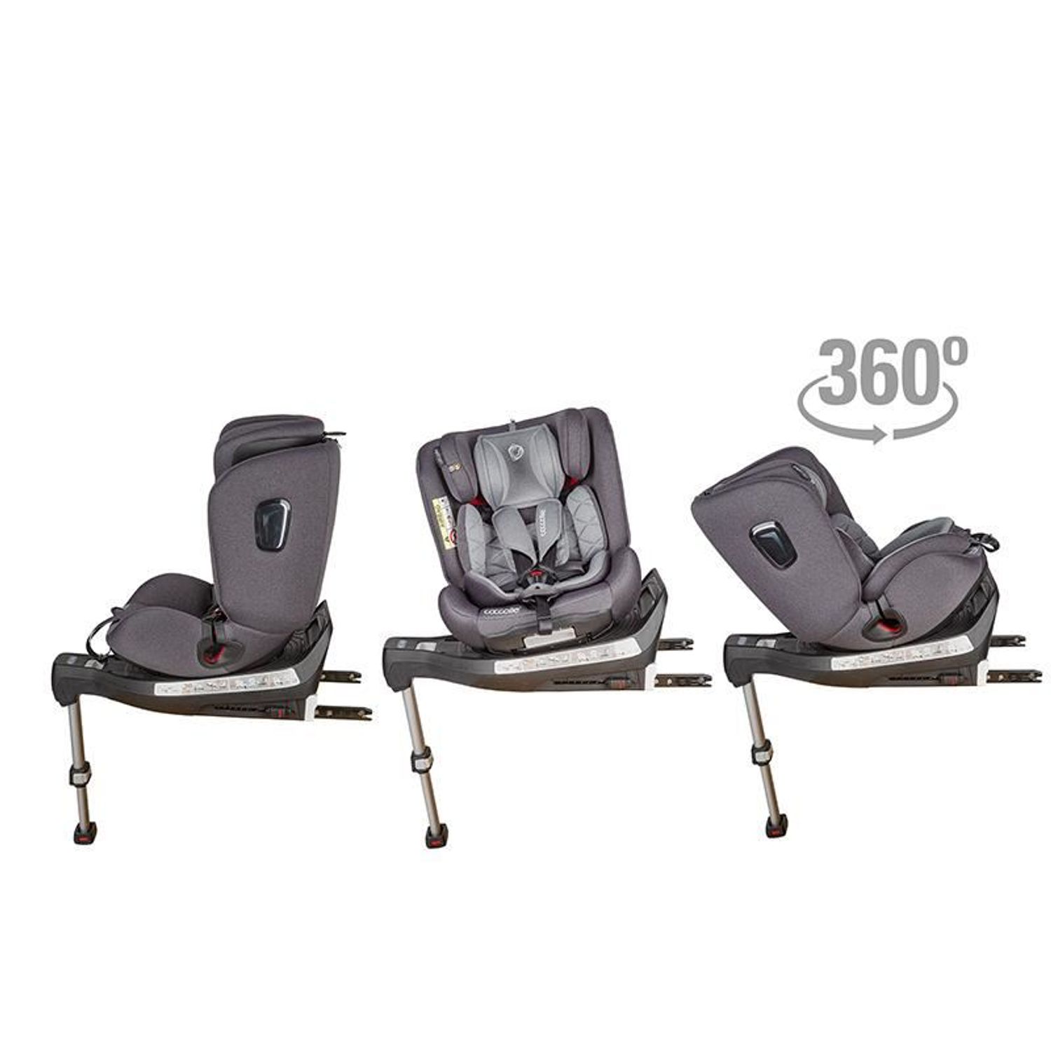 Scaun auto 0-36 kg rotativ Coccolle Astana Urban Grey fotografia produsului View 20 L