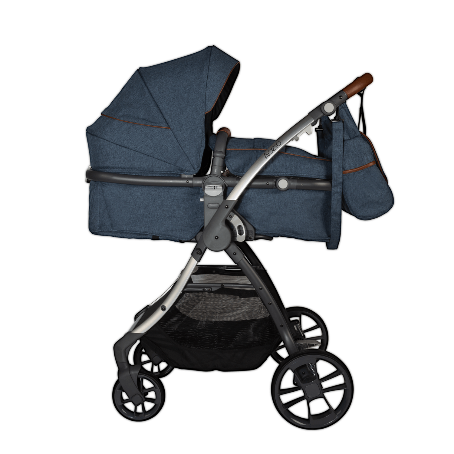 Carucior transformabil 3 in 1 Coccolle Acero Jeans fotografia produsului View 2 L