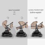 Carucior transformabil 3 in 1 Coccolle Acero Bej fotografia produsului View 15 S