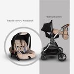 Carucior transformabil 3 in 1 Coccolle Acero Bej fotografia produsului View 17 S