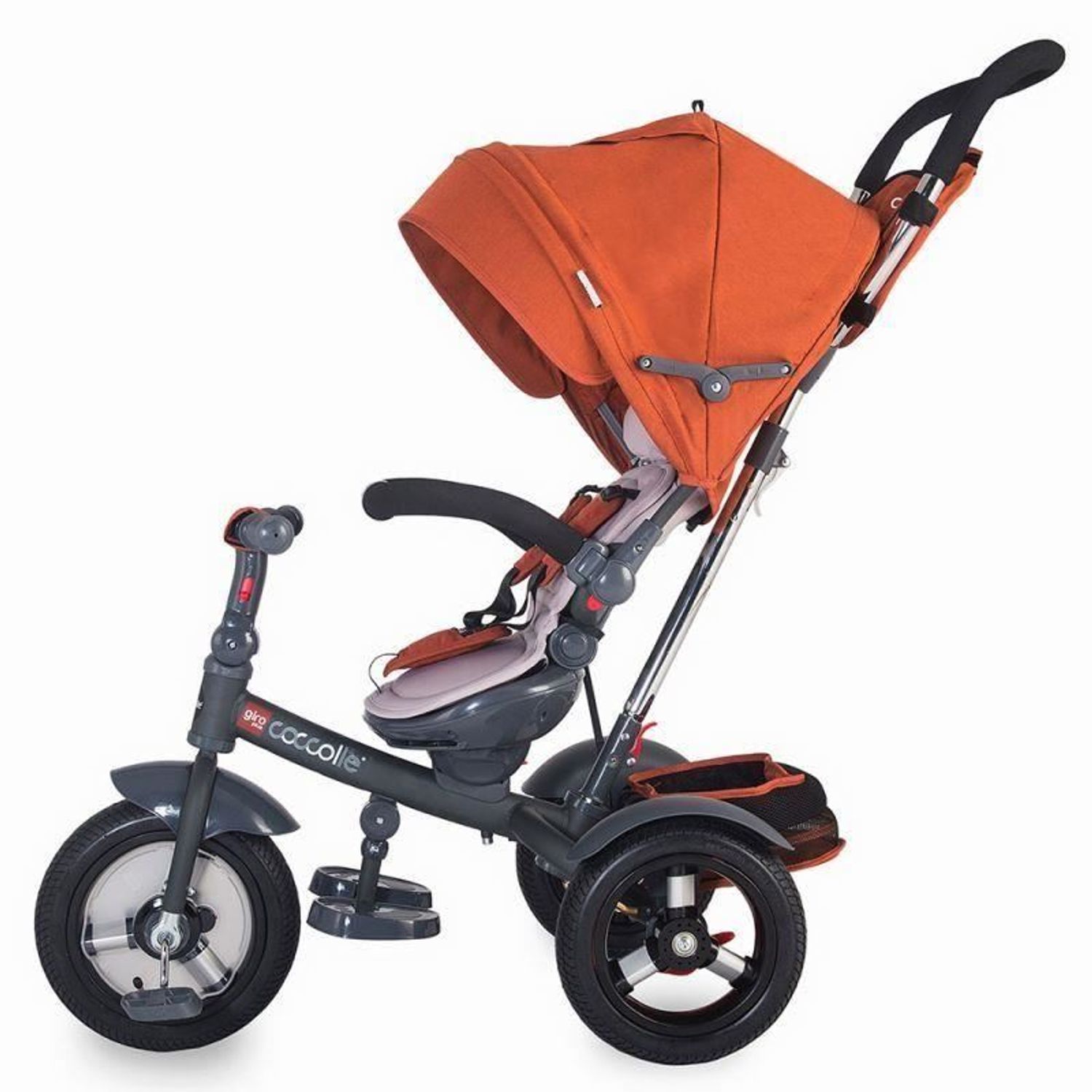 Tricicleta multifunctionala Coccolle Giro Plus Caramiziu fotografia produsului View 3 L