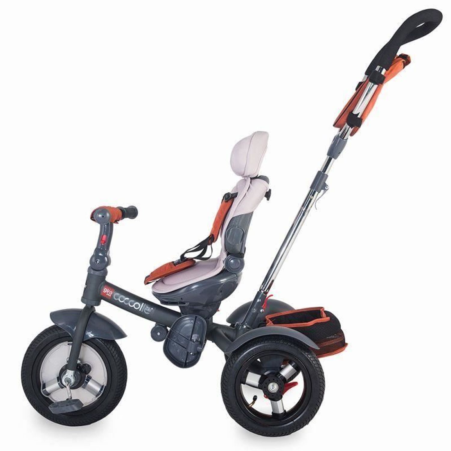 Tricicleta multifunctionala Coccolle Giro Plus Caramiziu fotografia produsului View 5 L