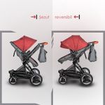Carucior transformabil 3 in 1 Coccolle Ambra Syrah Red 2021 fotografia produsului View 15 S