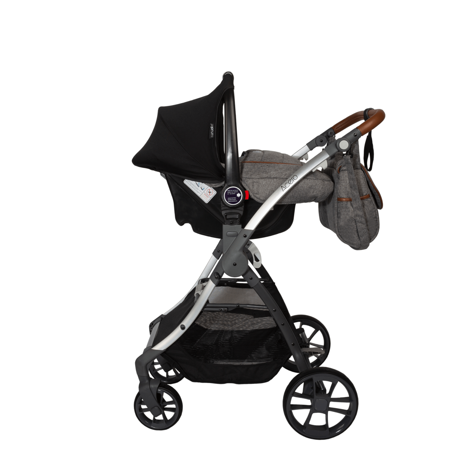Carucior transformabil 3 in 1 Coccolle Acero Gri fotografia produsului View 7 L
