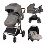 Carucior transformabil 3 in 1 Coccolle Acero Gri fotografia produsului