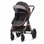 Carucior transformabil 3 in 1 Coccolle Melora Diamond black fotografia produsului View 3 S