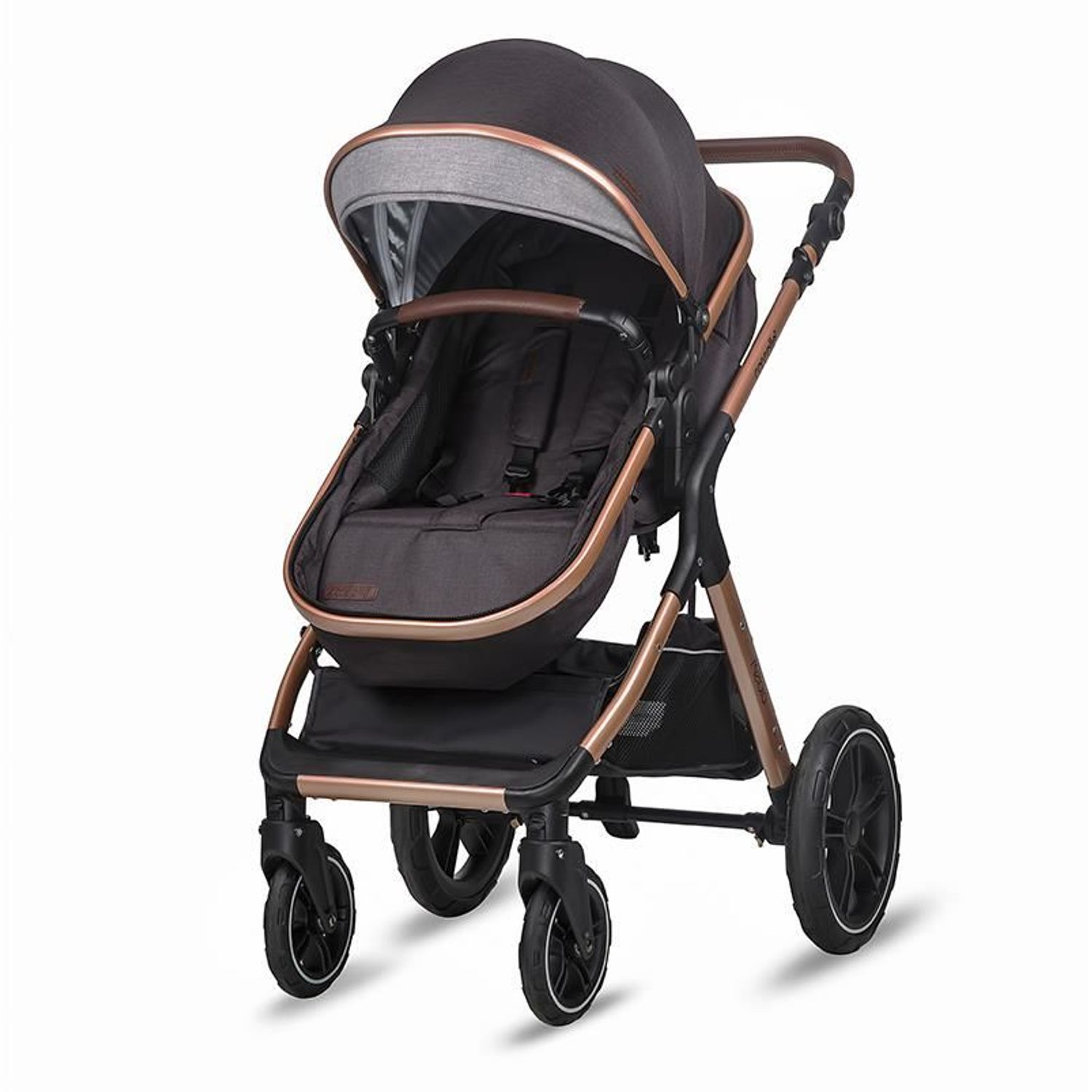 Carucior transformabil 3 in 1 Coccolle Melora Diamond black fotografia produsului View 3 L