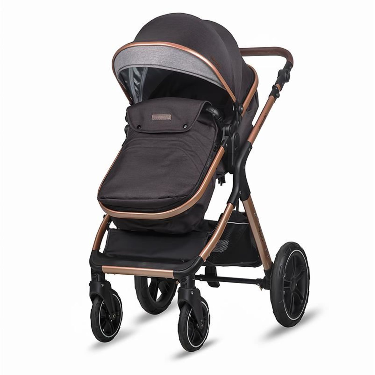 Carucior transformabil 3 in 1 Coccolle Melora Diamond black fotografia produsului View 2 L