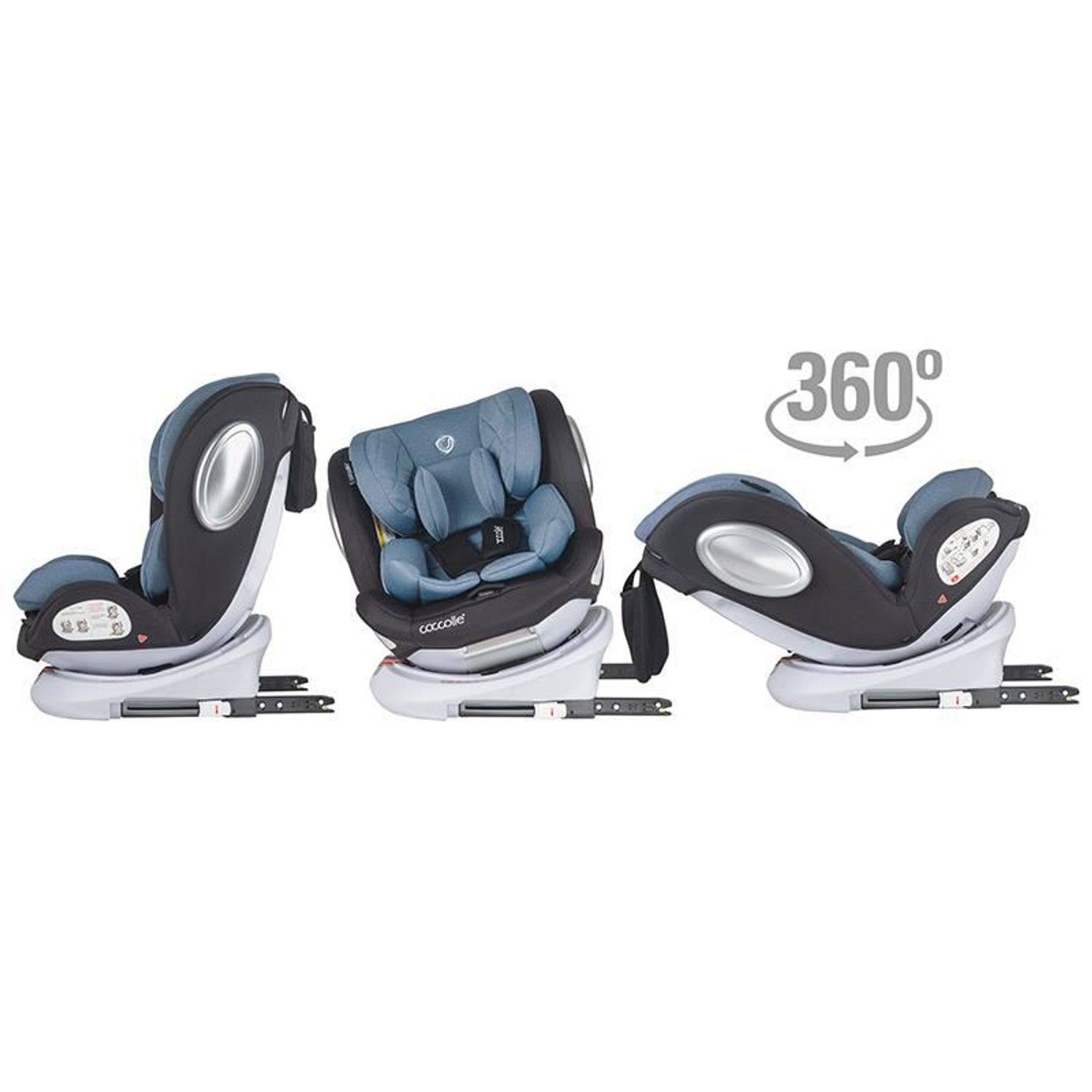 Scaun auto rotativ 0-36 kg Coccolle Lyra Celestial Blue fotografia produsului View 3 L