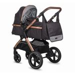 Carucior transformabil 3 in 1 Coccolle Melora Diamond black fotografia produsului View 11 S