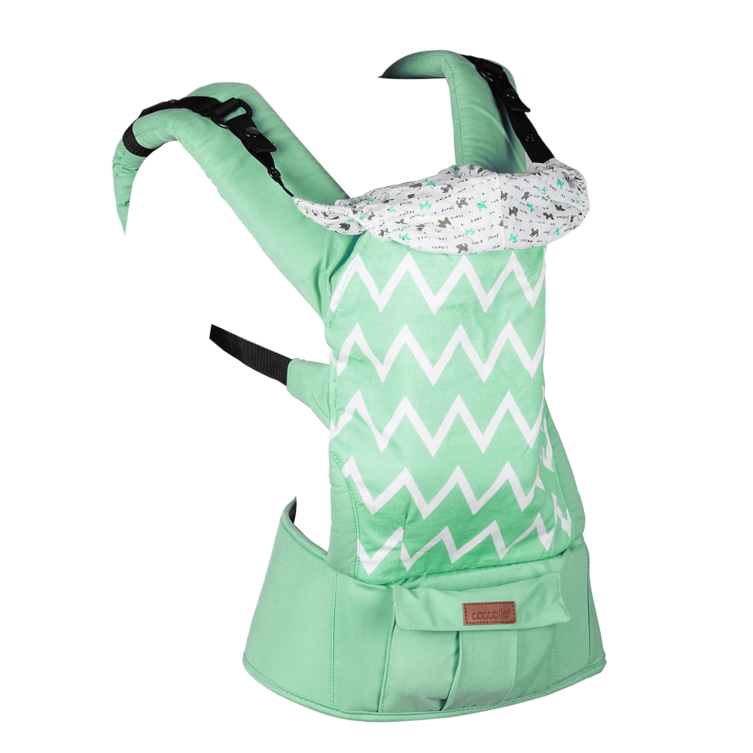 Marsupiu ergonomic Coccolle Libra Verde fotografia produsului View 2 L