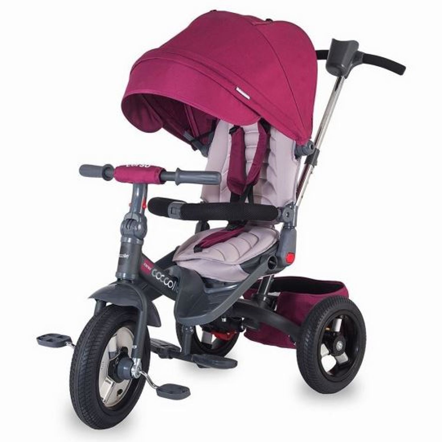 Tricicleta multifunctionala Coccolle Corso Violet fotografia produsului