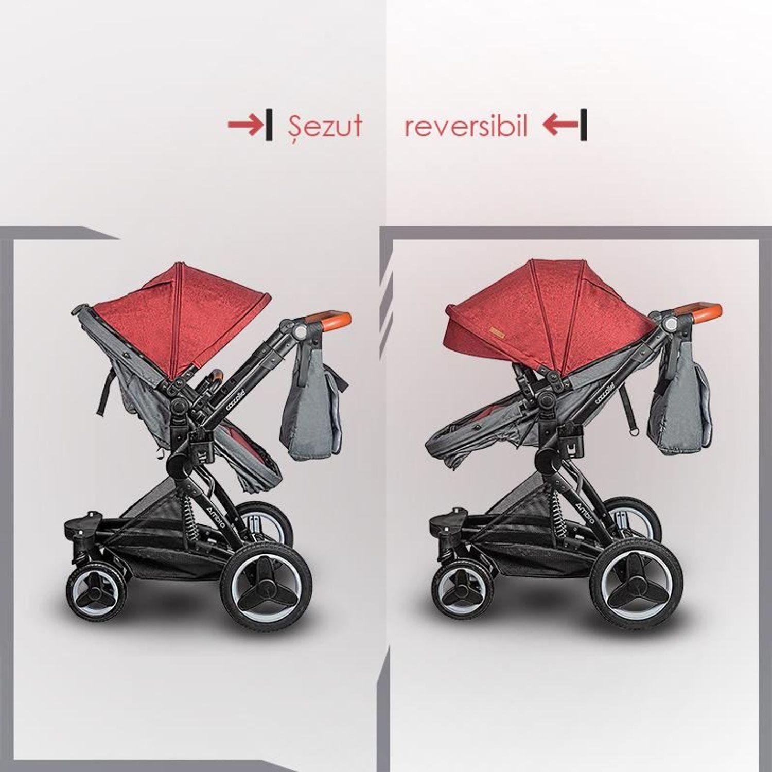 Carucior transformabil 3 in 1 Coccolle Ambra Safari Beige 2021 fotografia produsului View 8 L