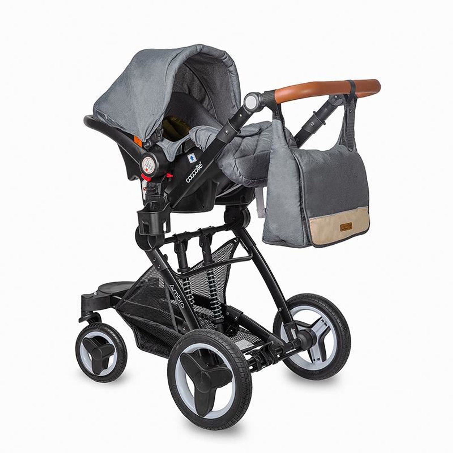 Carucior transformabil 3 in 1 Coccolle Ambra Safari Beige 2021 fotografia produsului View 9 L