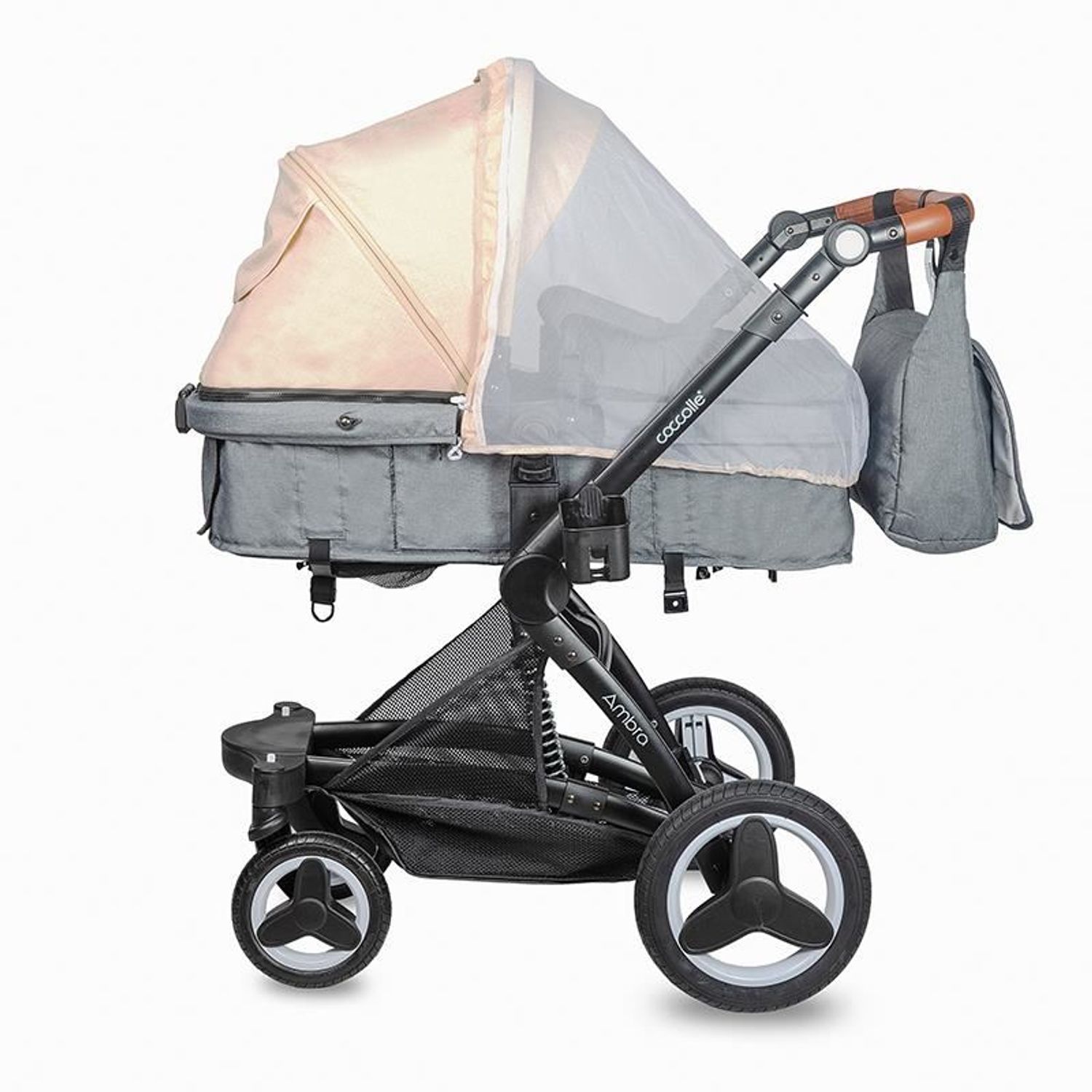Carucior transformabil 3 in 1 Coccolle Ambra Safari Beige 2021 fotografia produsului View 11 L
