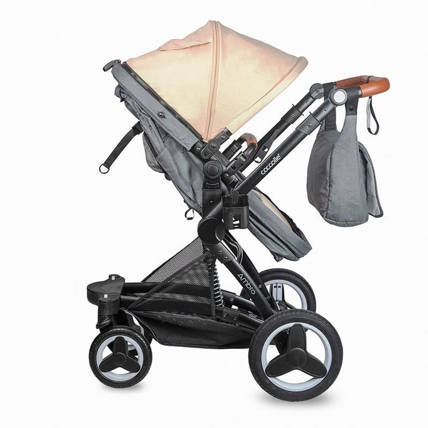 Carucior transformabil 3 in 1 Coccolle Ambra Safari Beige 2021 fotografia produsului View 6 L