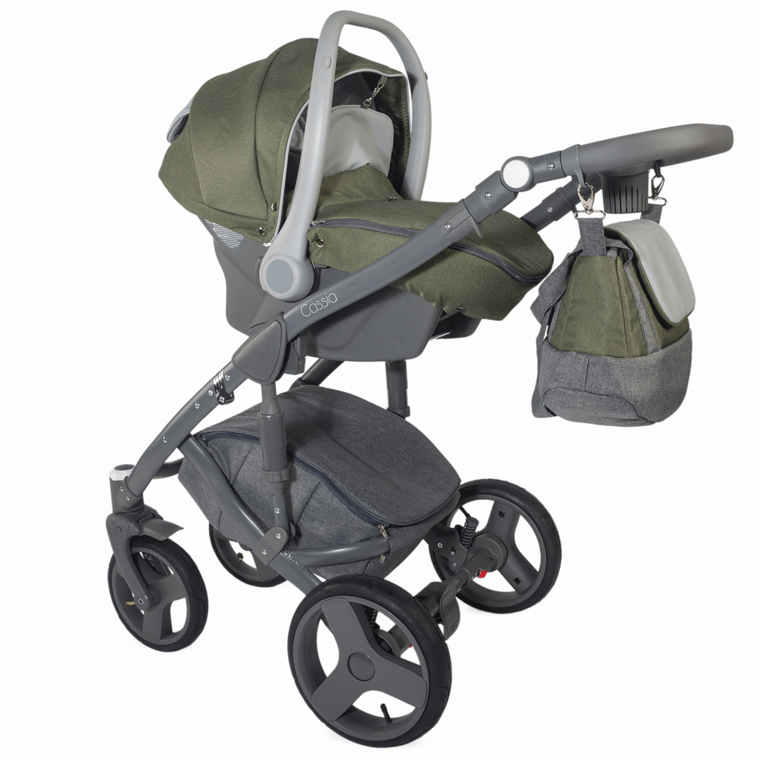 Carucior modular 3 in 1 Coccolle Cassia Khaki fotografia produsului View 8 L