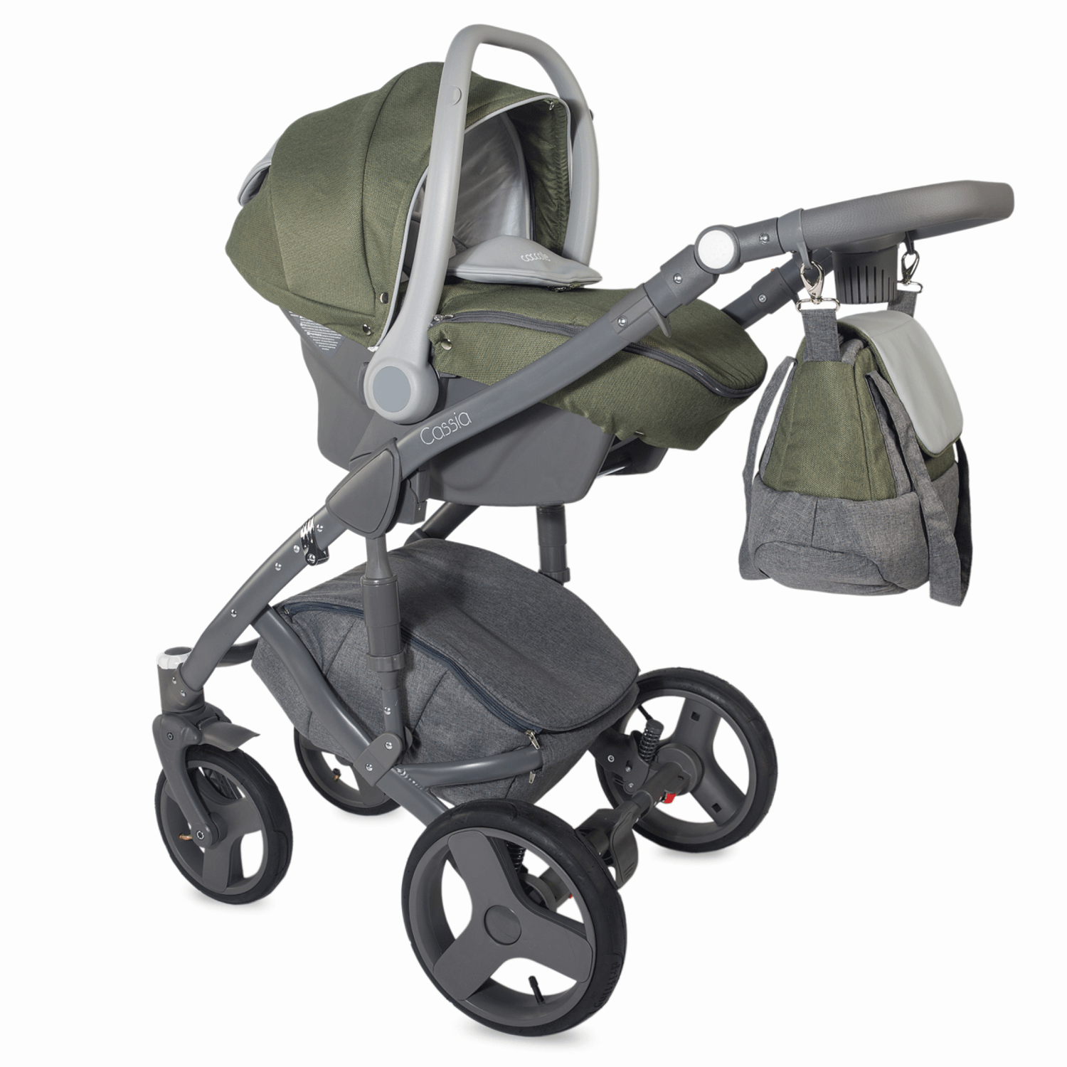 Carucior modular 3 in 1 Coccolle Cassia Khaki fotografia produsului View 7 L