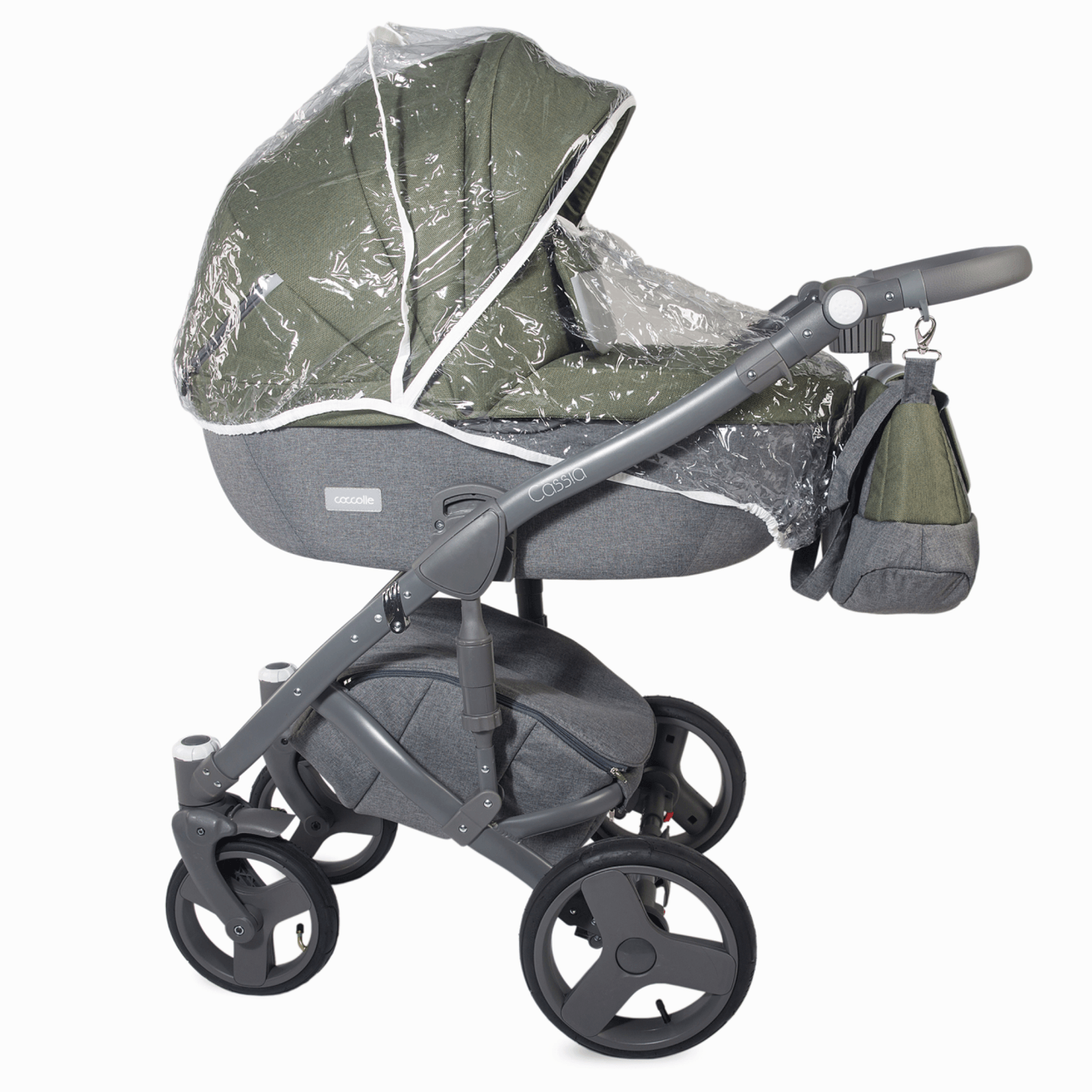 Carucior modular 3 in 1 Coccolle Cassia Khaki fotografia produsului View 6 L