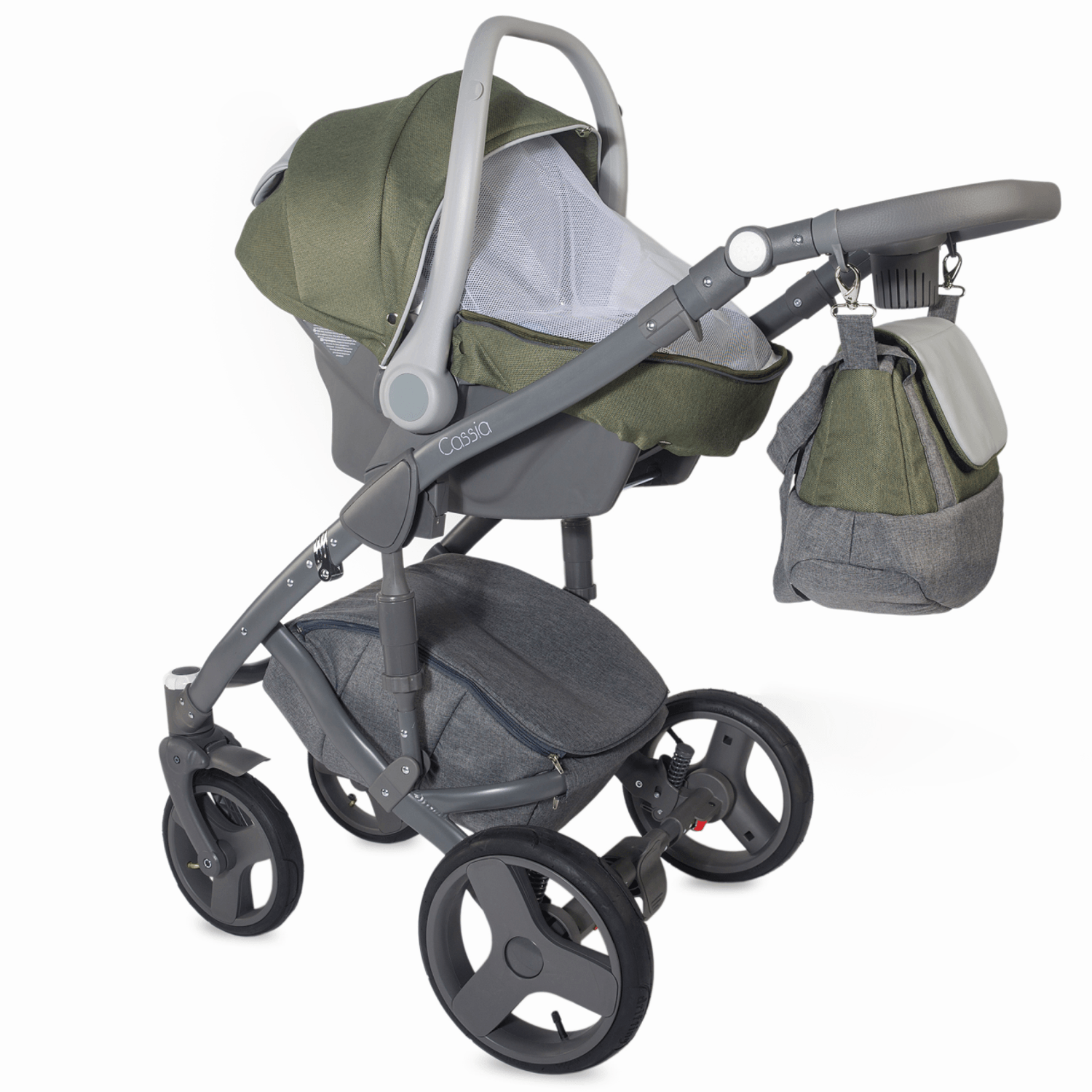 Carucior modular 3 in 1 Coccolle Cassia Khaki fotografia produsului View 9 L