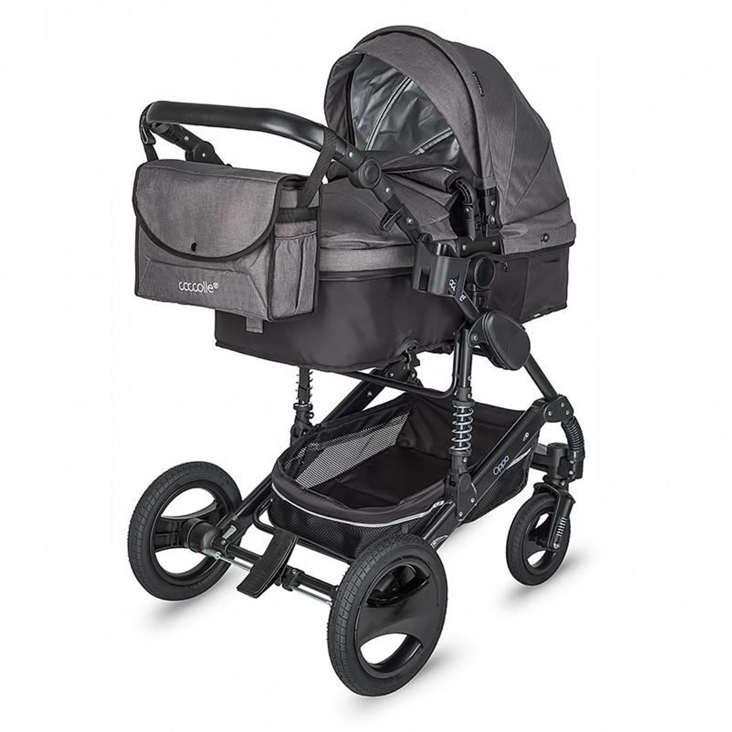 Carucior 3 in 1 transformabil Coccolle Oppa Gri fotografia produsului View 8 L