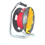 Prelungitor rola tip tambur, 4 posturi, 20 m, 3x2,5 mm fotografia produsului