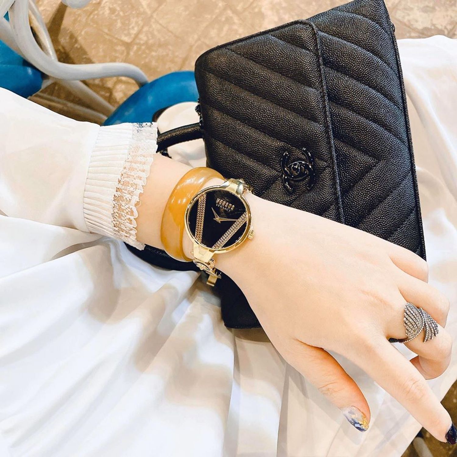 Ceas Dama, Versace, Saint Germain VSPER0519 fotografia produsului View 3 L