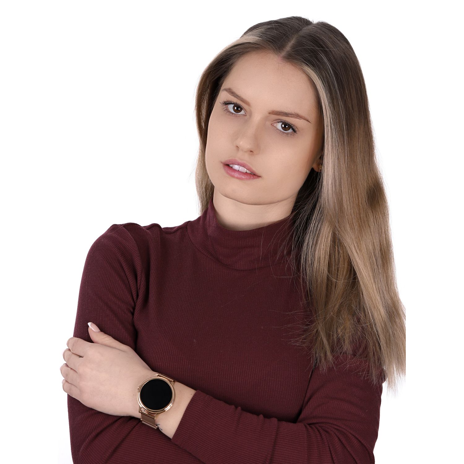 Ceas Smartwatch Dama, Fossil, Gen 5E FTW6068 fotografia produsului View 3 L