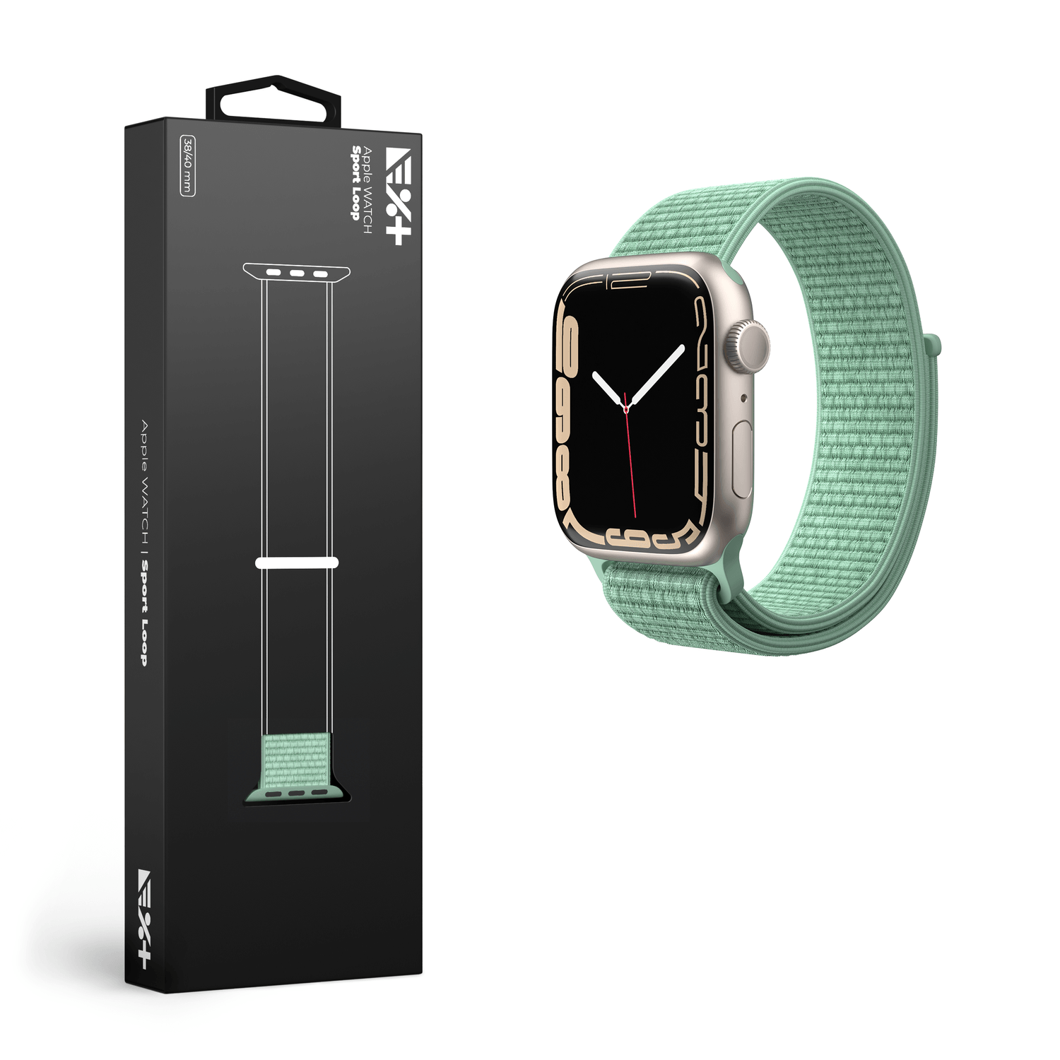Curea NEXT ONE pentru Apple Watch Sport Loop, Marine Green 38/40/41mm fotografia produsului