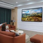 HOMCOM Ecran de proiectie de 100 Inci Ecran Proiectie pentru Proiectoare LED LCD fotografia produsului