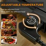 HomCom gratar electric antiaderent,1600W fotografia produsului View 3 S