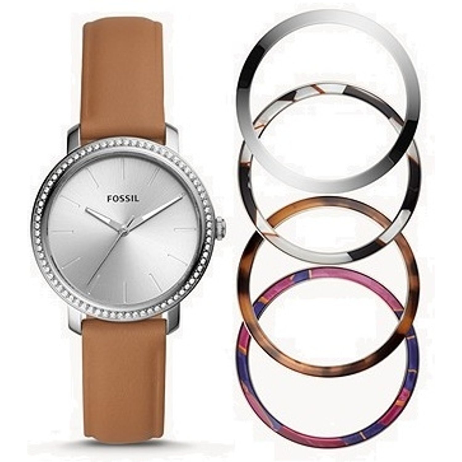 Ceas Dama, Fossil, Lexie Special Pack 4 Extra Bezel BQ3570SET fotografia produsului