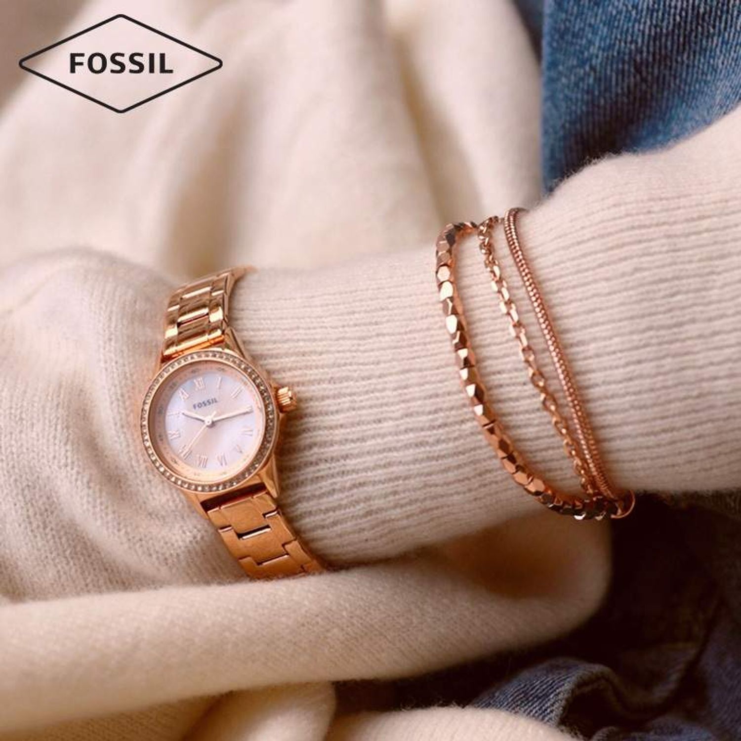 Ceas Dama, Fossil, Blythe Special Pack + Bracelet BQ3148SET fotografia produsului View 4 L