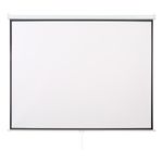 Homcom ecran de proiectare pentru perete 244x183cm, alb fotografia produsului