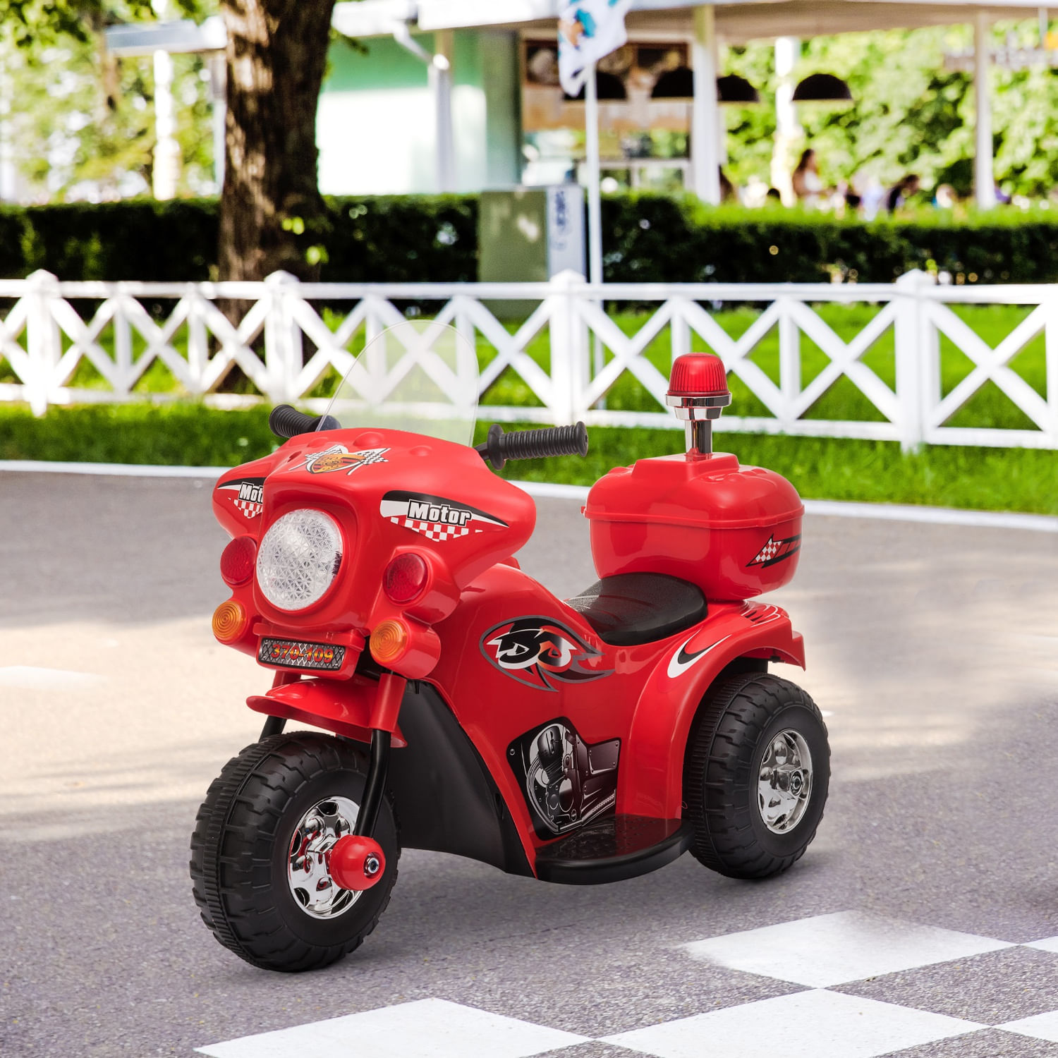 HomCom motocicleta electrica pentru copii 18-36 luni, rosie fotografia produsului