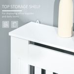 HOMCOM, masca pentru radiator, 78x19x81cm, alb fotografia produsului View 3 S