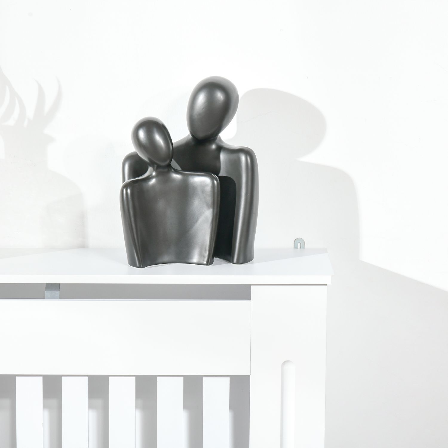 HOMCOM, masca pentru radiator, 78x19x81cm, alb fotografia produsului View 4 L