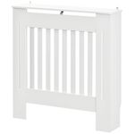 HOMCOM, masca pentru radiator, 78x19x81cm, alb fotografia produsului